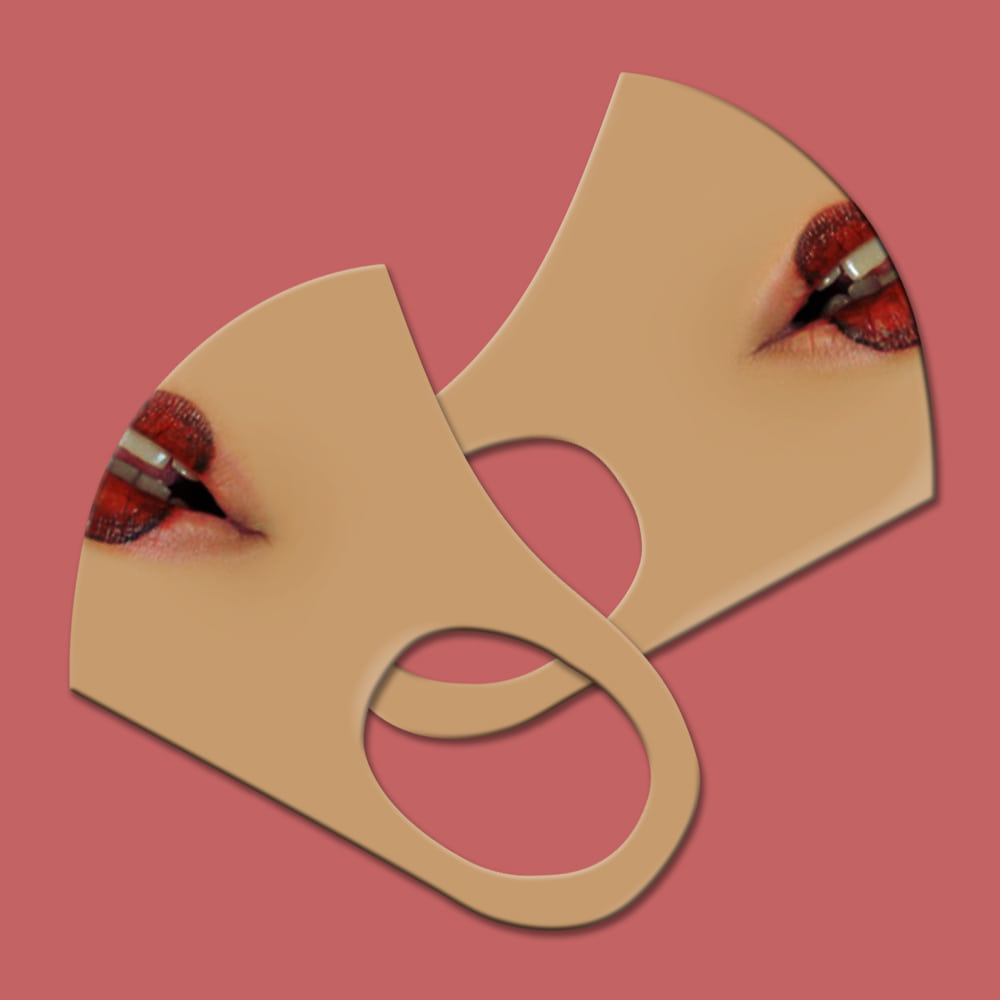 와우박스 주문제작 3D 입체 할로윈 삐에로 입술 마스크