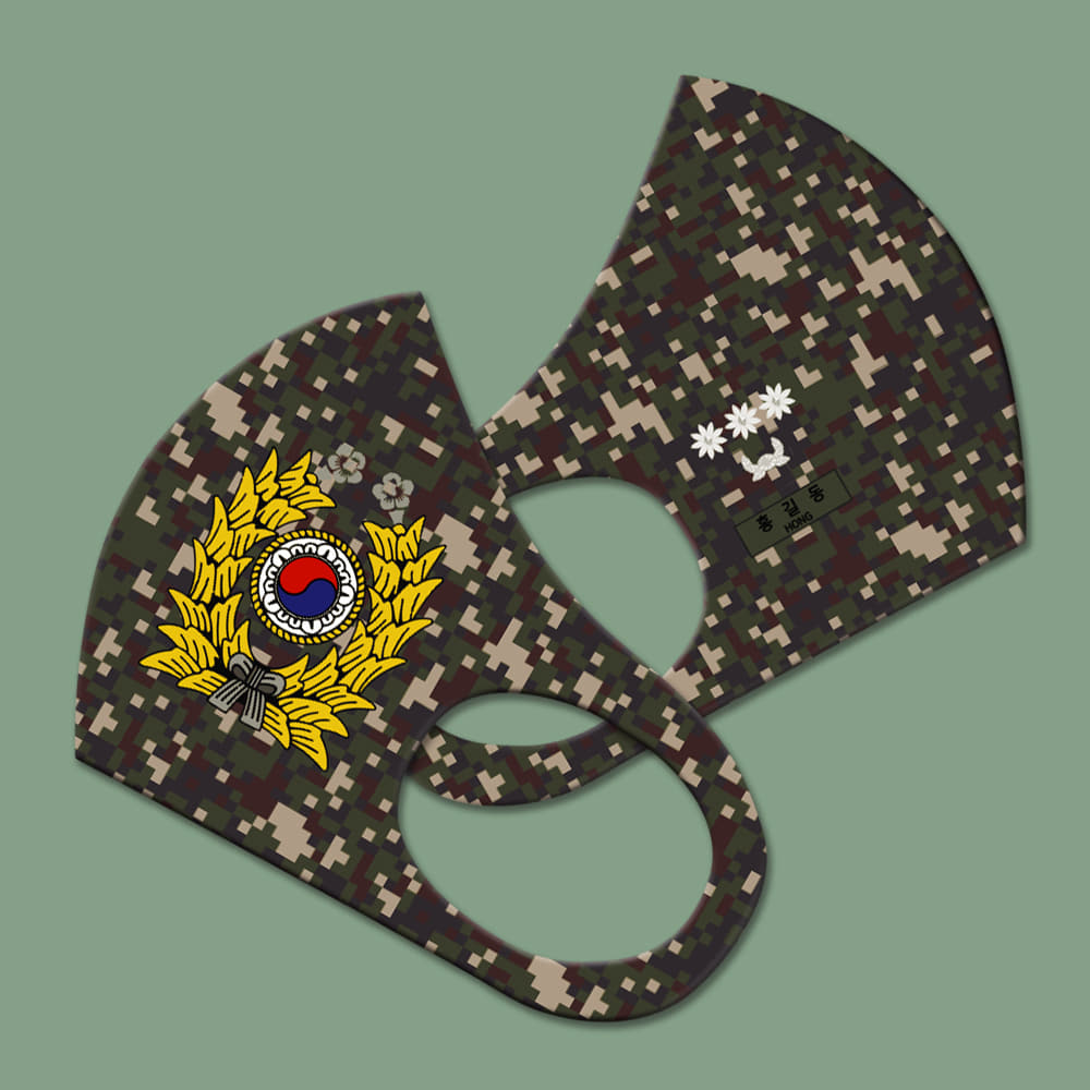 와우박스 주문제작 육군 전투복 입체 패션 마스크