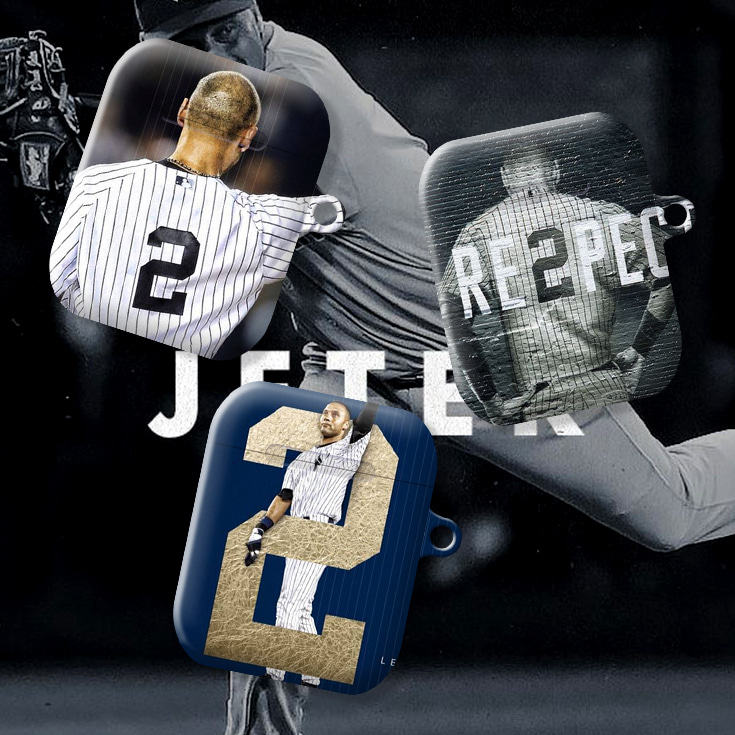 와우박스 뉴욕 양키스 레전드 데릭 지터(Derek Sanderson Jeter) 커스텀 야구 에어팟 버즈 하드 케이스