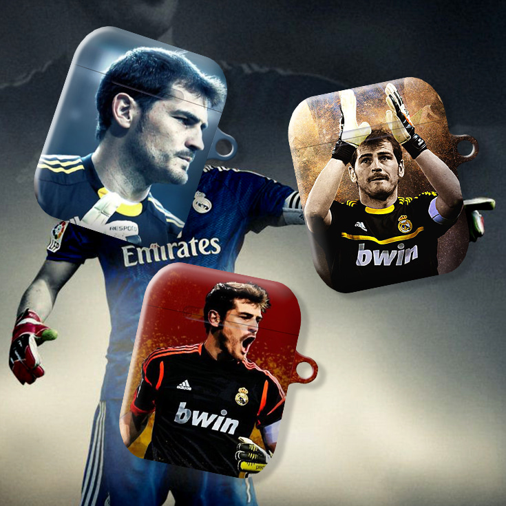 와우박스 레알 마드리드 레전드 이케르 카시야스(Iker Casillas) 축구 에어팟 버즈 하드 케이스