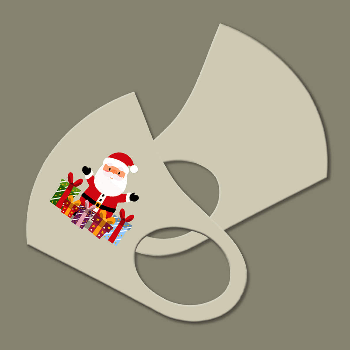 와우박스 주문제작 크리스마스 선물 산타 3D 패션 마스크