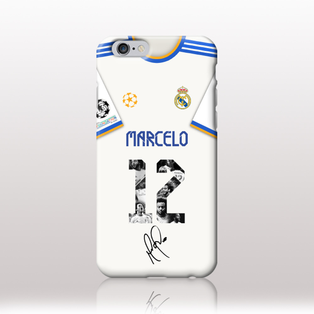 와우박스 스페셜 유니폼 에디션 21-22 레알 마드리드 마르셀루 싸인 축구 폰케이스