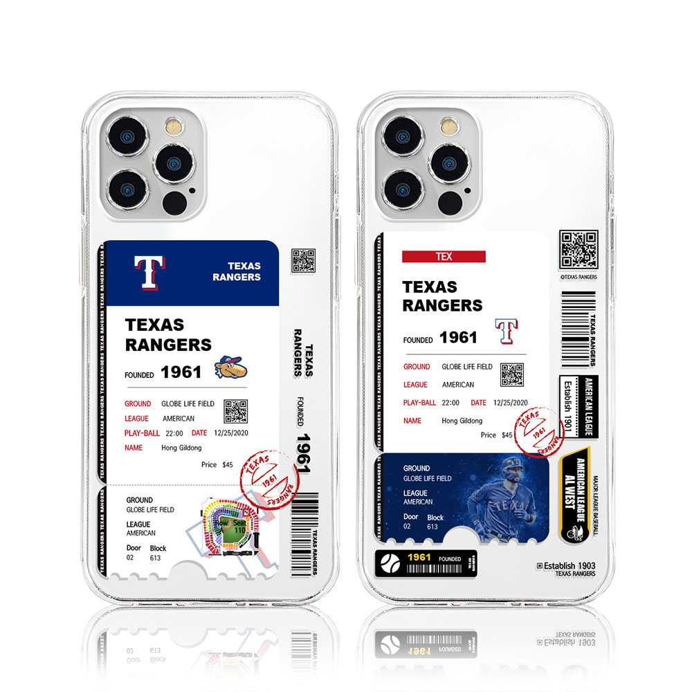 와우박스 텍사스 레인저스 야구 티켓 케이스