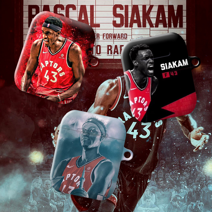 와우박스 토론토 랩터스 파스칼 시아캄(Pascal Siakam) 커스텀 농구 에어팟 버즈 하드 케이스
