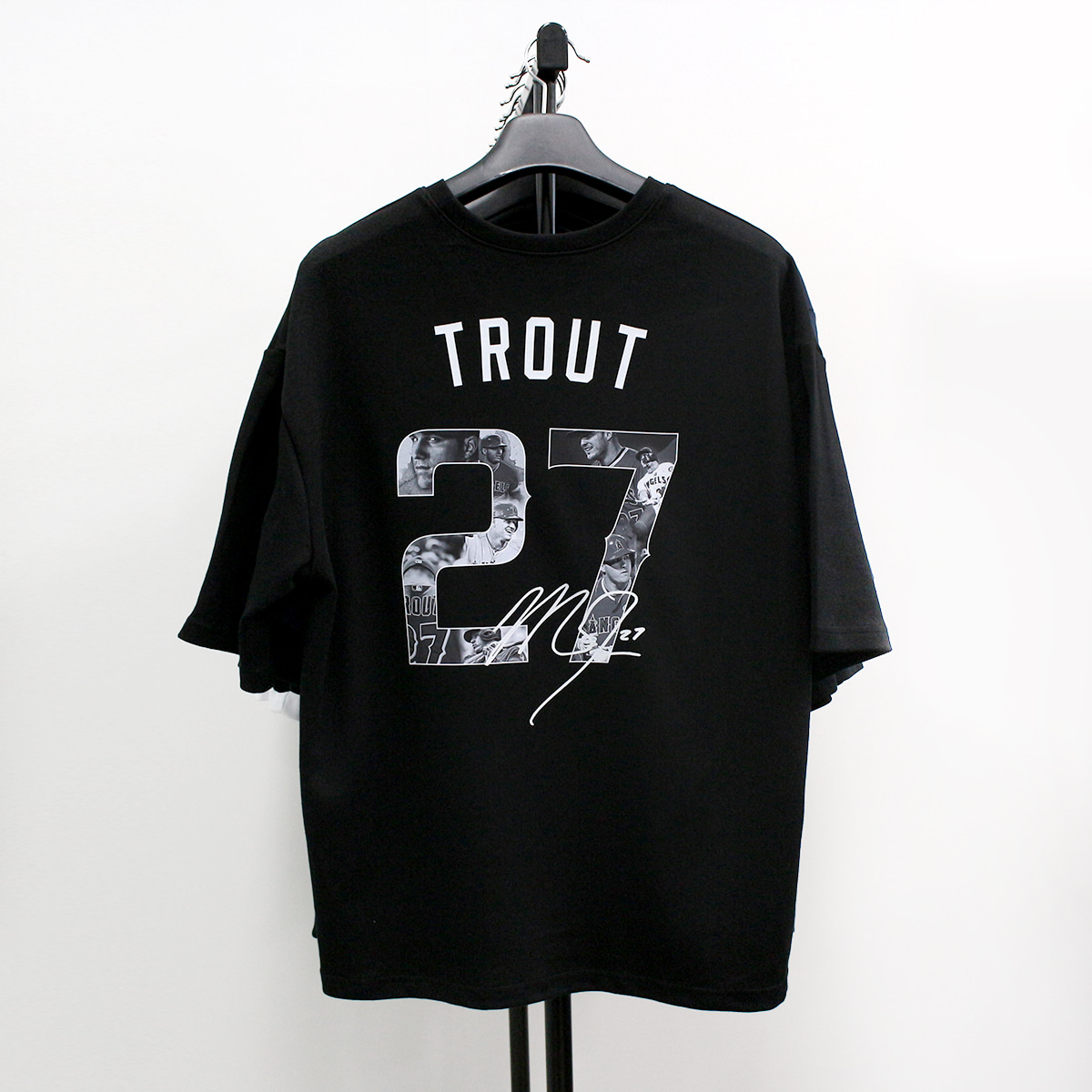 와우박스 주문제작 LA 에인절스 마이크 트라웃 오버핏 야구 티셔츠