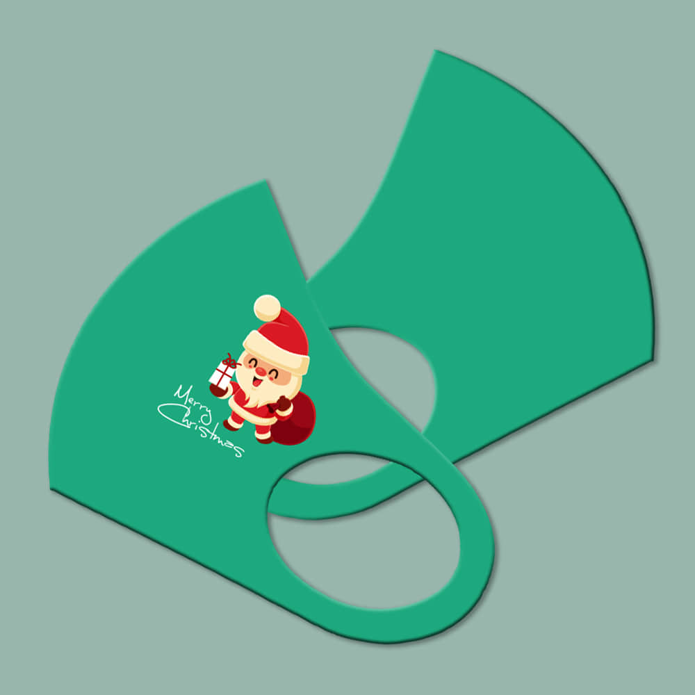 와우박스 주문제작 크리스마스 산타 민트 3D 패션 마스크
