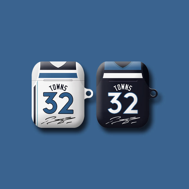 와우박스 농구 22-23 미네소타 팀버울브스 싸인 에어팟 버즈 라이브 하드 케이스